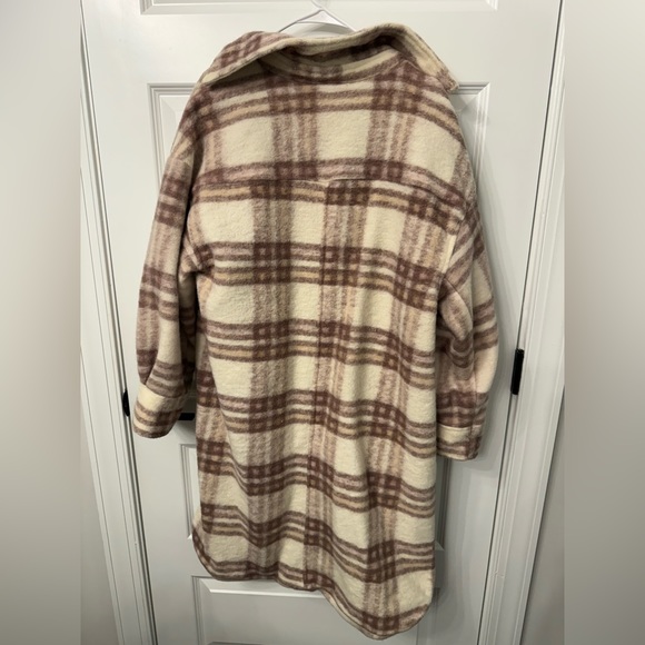 H&M neutral, plaid jacket - Picture 2 of 3